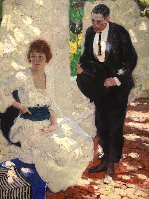 Dean Cornwell - It&rsquo;s Hard to Explain Murder - 1920Dean Cornwell - Couple under loggia