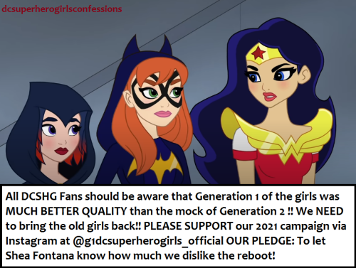  All DCSHG Fans should be aware that Generation 1 of the girls was MUCH BETTER QUALITY than the mock