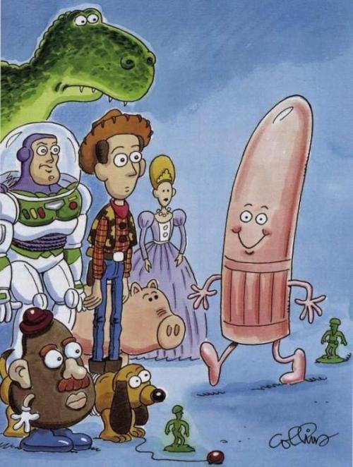 happyhornyhaiku: She Has a Woody, Too Andy’s mom has toys Of her own. This cute pink one Is al