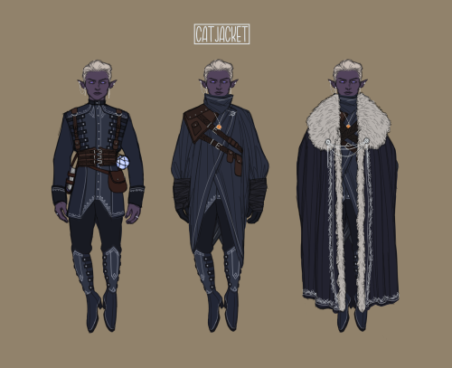 catjacket-scribbles:adventuring essek + winter layers… little elf man requires warmth