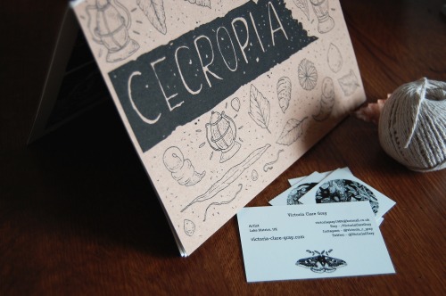 victoriaclaregray: I’ve made a little prototype of my ‘Cecropia’ mini comic today.