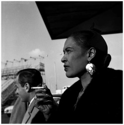robertocustodioart:Billie Holiday by Jean-Pierre Leloir 1958