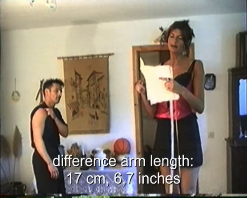 A capture from my video “Measurement of a Giantess”, The Remake with subtitles, at http://www.clips4