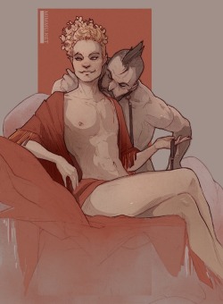 nirnalie:  Lovers II. Commission work.