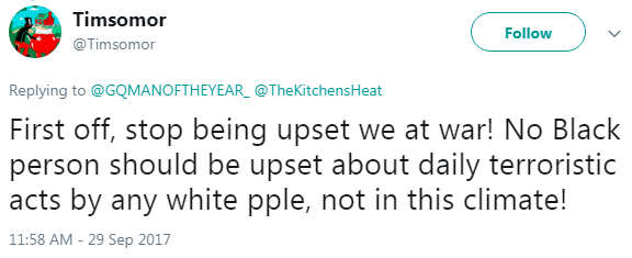 cartnsncreal:  thewokewordsmith: cartnsncreal:  we at war  I’m sorry, I’m confused