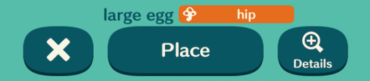 coxinyoface:  oh hey cool ava’s special request finished! now to place it in my camp– ….uh. why is it not placing??? it’s supposed to go into the circle how big could it possibly– ….uh …nintendo. nINTENDO!! that is not a “large egg”!!!