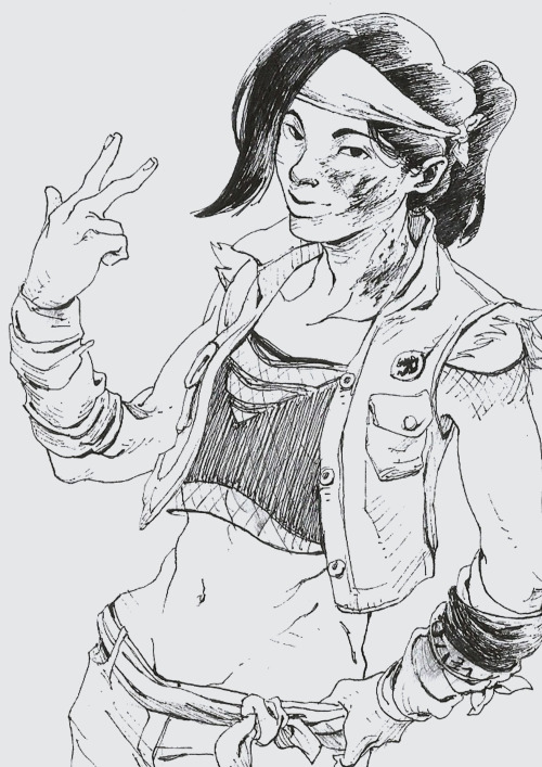 yui kimura striking a peace sign!(commission work)