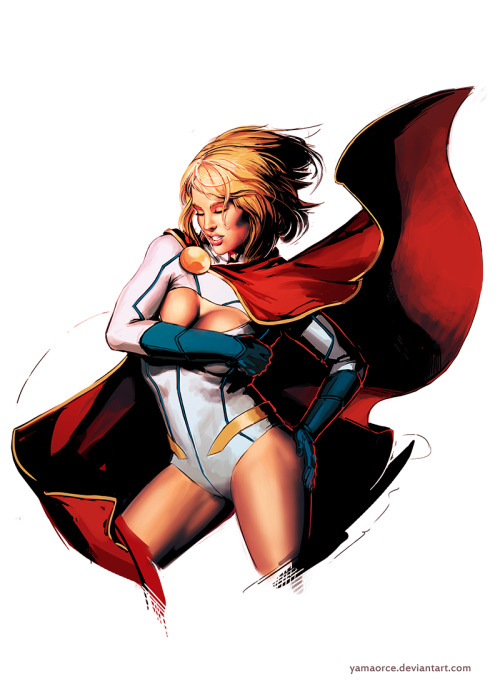 Porn photo Powergirl by YamaOrce 