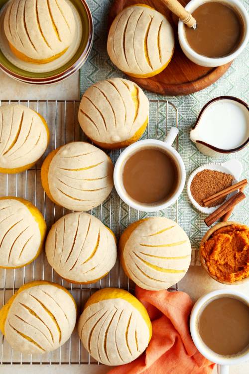 Pumpkin Conchas are up on the blog today, and if you&rsquo;re a fan of pan dulce like I am, then you