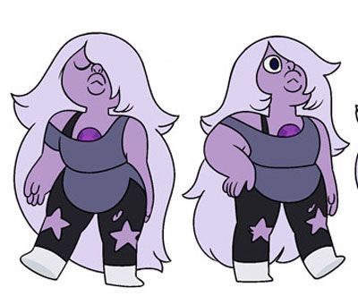 nearinginfinity:  OK AM I THE ONLY ONE THAT IS CURRENTLY UNSETTLED SEASON ONE AMETHYST SOFT HAIR, VER Y ROUND YES GOOD SEASON TWO AMETHYST SPIKY?? DANGEROUS??? hM LOOKS KINDA LIKE plus ok it may just be her hair but like…shes also been using that spinny