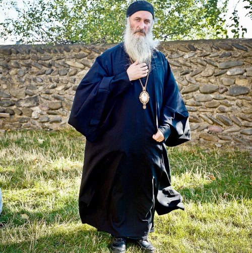 Portrait Isaia Chanturia, who is Metropolitan for the orthodox church in Nikozi and who helped savin