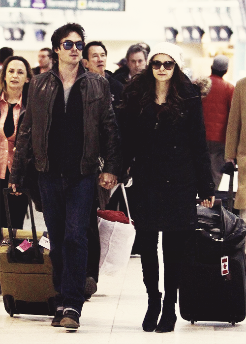  Ian Somerhalder &amp; Nina Dobrev Hold Hands After Visiting Sick Fan (Mar 30,