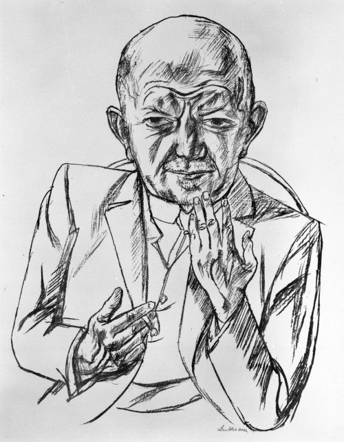 Portrait of Dr. Weidner (Bildnis Dr. Weidner), Max Beckmann, 1921, Brooklyn Museum: European ArtSize