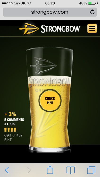 I’ve ‘earned’ 69% of my 4th free pint in just one day :) pretty happy with that!An