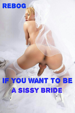 gravesendmale48:  Reblog if u would like to be a sissy bride x richard