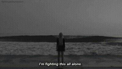 mygloomysunday:  Alone