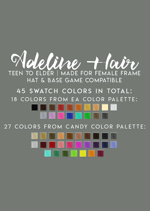 ADELINE HAIRA cute hairstyle with a braided detail and beautiful waves. TEEN TO ELDERBASE GAME COMPA