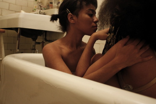 tinyblackchild:Black girl intimacy with @locococopuff