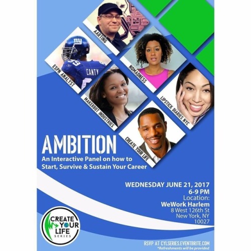 Ambition: An Interactive Panel on How to Start, Survive & Sustain Your Career with Evita Robinson (@evierobbie), Kathryn Hurley (@katnaima), @ChrisCanty99, Jessica Castro & Todd Wahnish (@wahnish)
Moderated by @KevinYBrown
Music by...