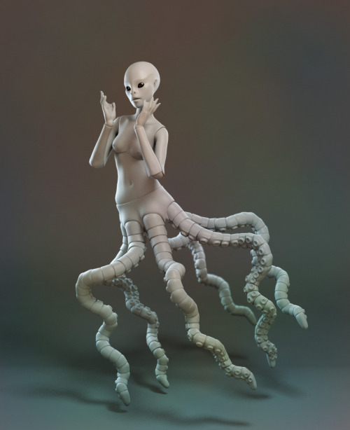 trippingoverthings:  micchi-monster:  glyndarling:  idrisfynn:  Oleum Dolls/Eve Studio -  BJD 3D WIPs  I require the satyr and the dragon.  OCTOPUS DOLLIE OMG  I lost my shit at the mermaid one. I NEED IT!  