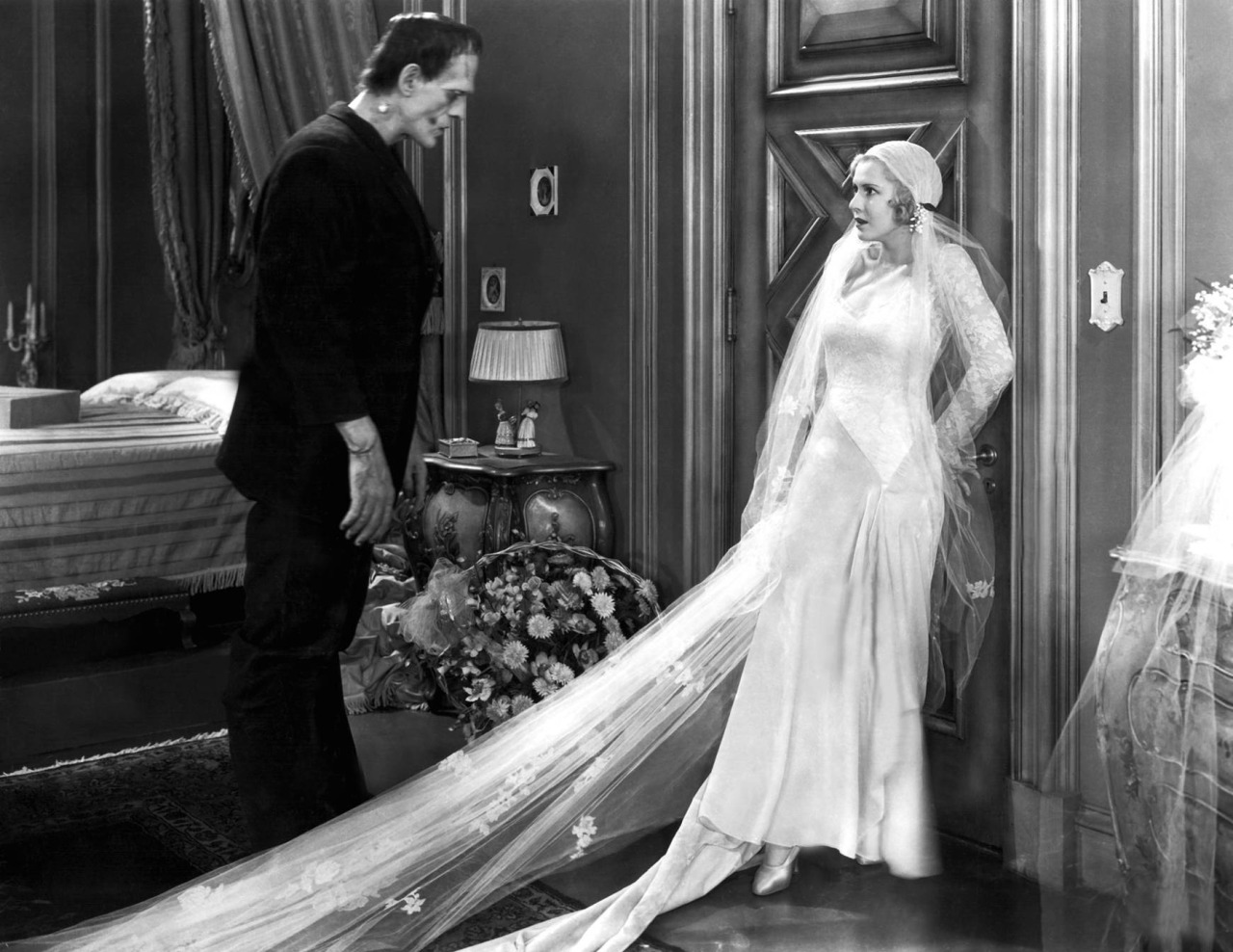 babyloutattooo:  beautyandterrordance:  The Monsters and their ladies, via hellyeahhorrormovies.