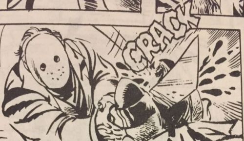 brundleflyforawhiteguy:Jason Voorhees in the Waxwork (1988) Comic Book Adaptation