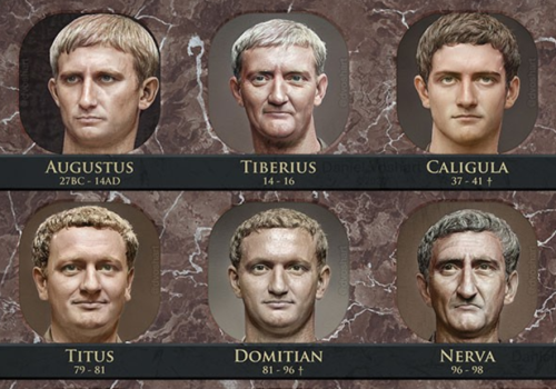 youdonthavetogotocollege:awed-frog:Digital artist Daniel Voshart recreates the ‘real’ faces of Roman