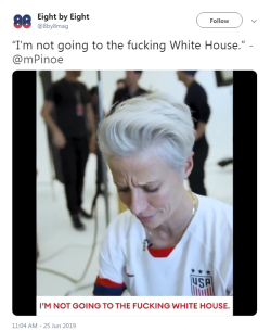 Profeminist:  “Are You Excited About Going To The White House?” Megan Rapinoe: