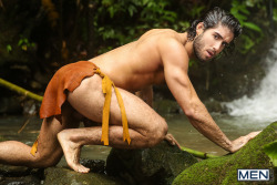 diegosansfansite:  Tied up with vines and threatened by a venomous snake, Tobias struggles to survive in the jungle. It seems Tarzan has other plans for the stranded westerner as he realizes just how similar they are. His animalistic instincts taking