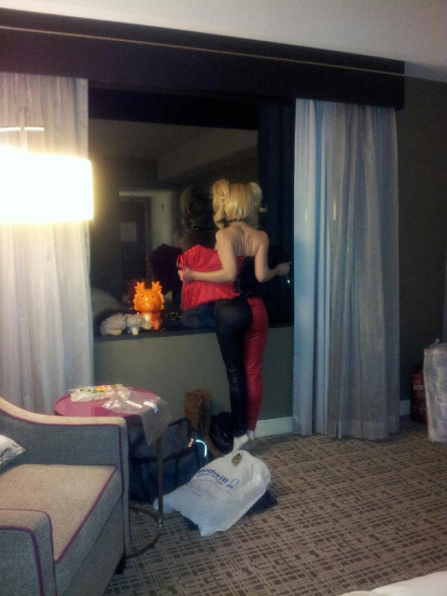 Behind The Scenes … . Anime Weekend Atlanta 2014Shot by my bestie in our hotel room! It is a tradition that I flash and/or moon at every convention I attend. 