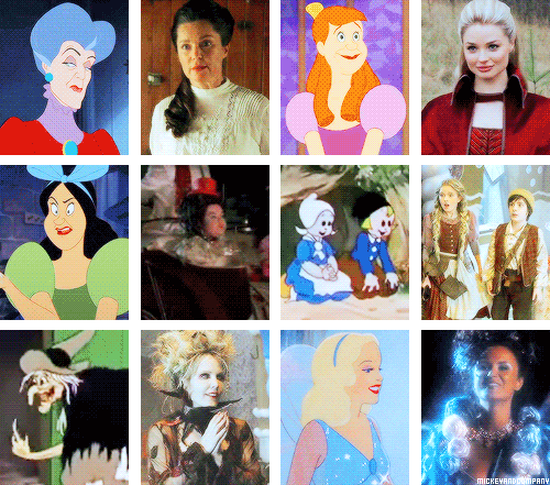 mickeyandcompany:  Once Upon a Time characters and their Disney counterparts 