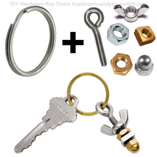 BUY or DIY: $20 &ldquo;I&rsquo;m Nuts About You&rdquo; Key Chain from Uncommon Goods (bottom photo).