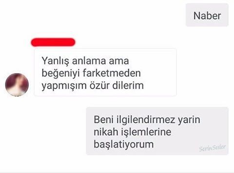 Naber
Yanlıiş anlama...