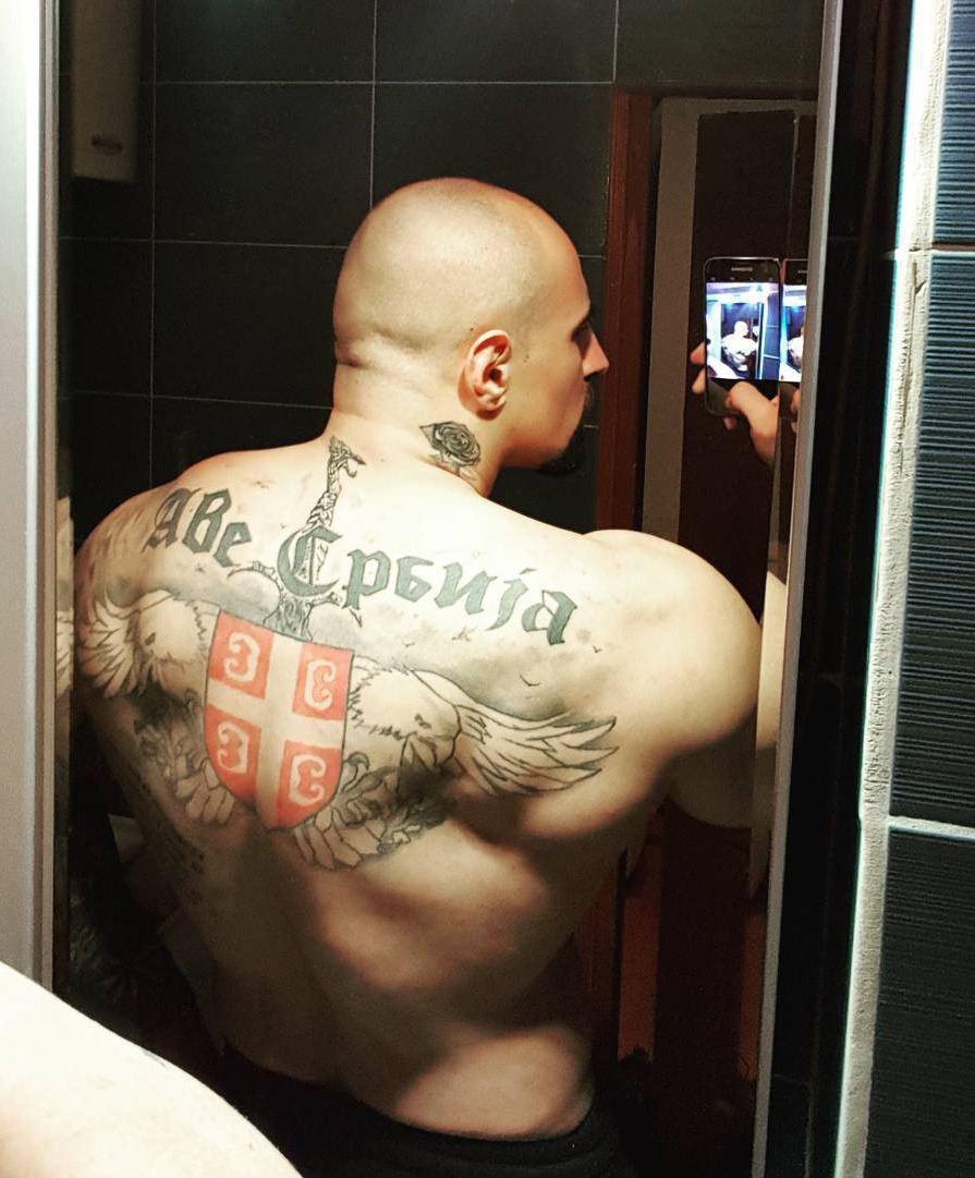 serbian-muscle-men:  Serbian bodyguard StrahinjaMore of his pics here -&gt; 
