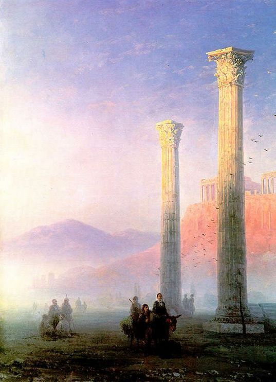 yolandart:  Ivan Konstantinovich Aivazovsky, (1817-1900). “Acrópole de Atenas”,