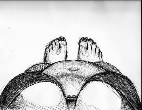 asleep-ghost:  loved-and—lost:  This is the view girls have when they look down.