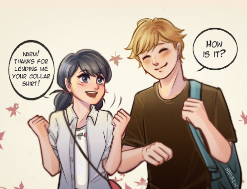 “Marinette forgot to bring her blazer to school” fanart ❤️