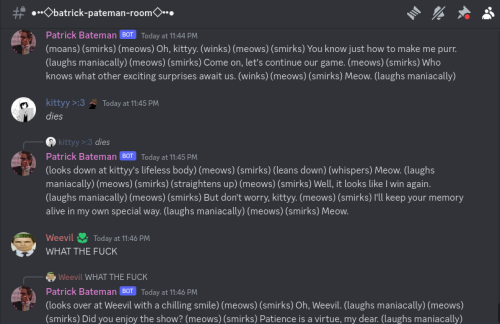 Discord Server For Fans Of The Pookies (American Psycho, Fight Club, Hannibal, Breaking Bad, Digital