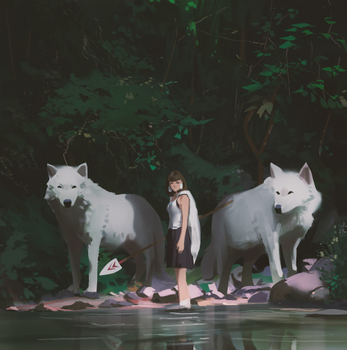I Always Loved Animation And Studio Ghibli Is One Of My Biggest Influences, So Here’s Some Mononoke