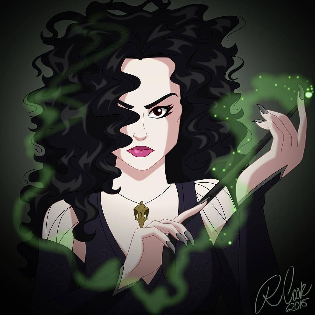 Cartoon Cookie - The most evil witch from Harry Potter, Bellatrix...