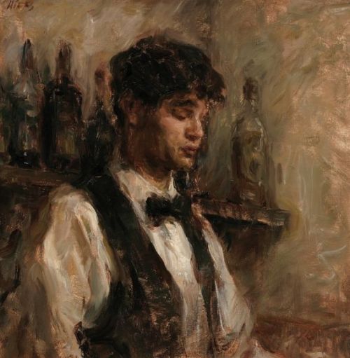 havasuarizonaguy:  Portrait of a young bartender by Ron Hicks