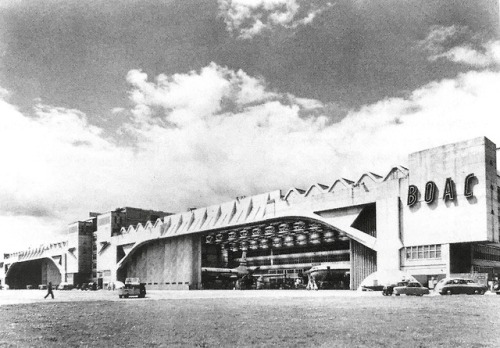 modernism-in-metroland: BOAC Hangers, Heathrow Airport (1955) by Owen Williams A Guide to Modernism 