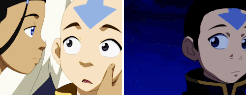leiko-tomago:  every kiss in Avatar: The Last Airbender (in no particular order)