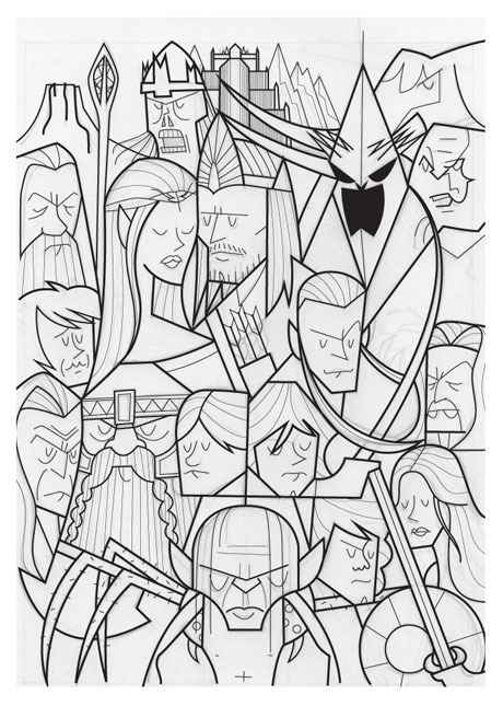 creative-curiosity-design:  Lord of the Rings - Ale Giorgini