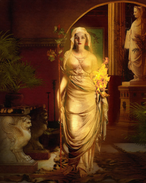 honorthegods: Hestia (Vesta) by Howard David Johnson Goddess of the hearth, Hestia is central to eve