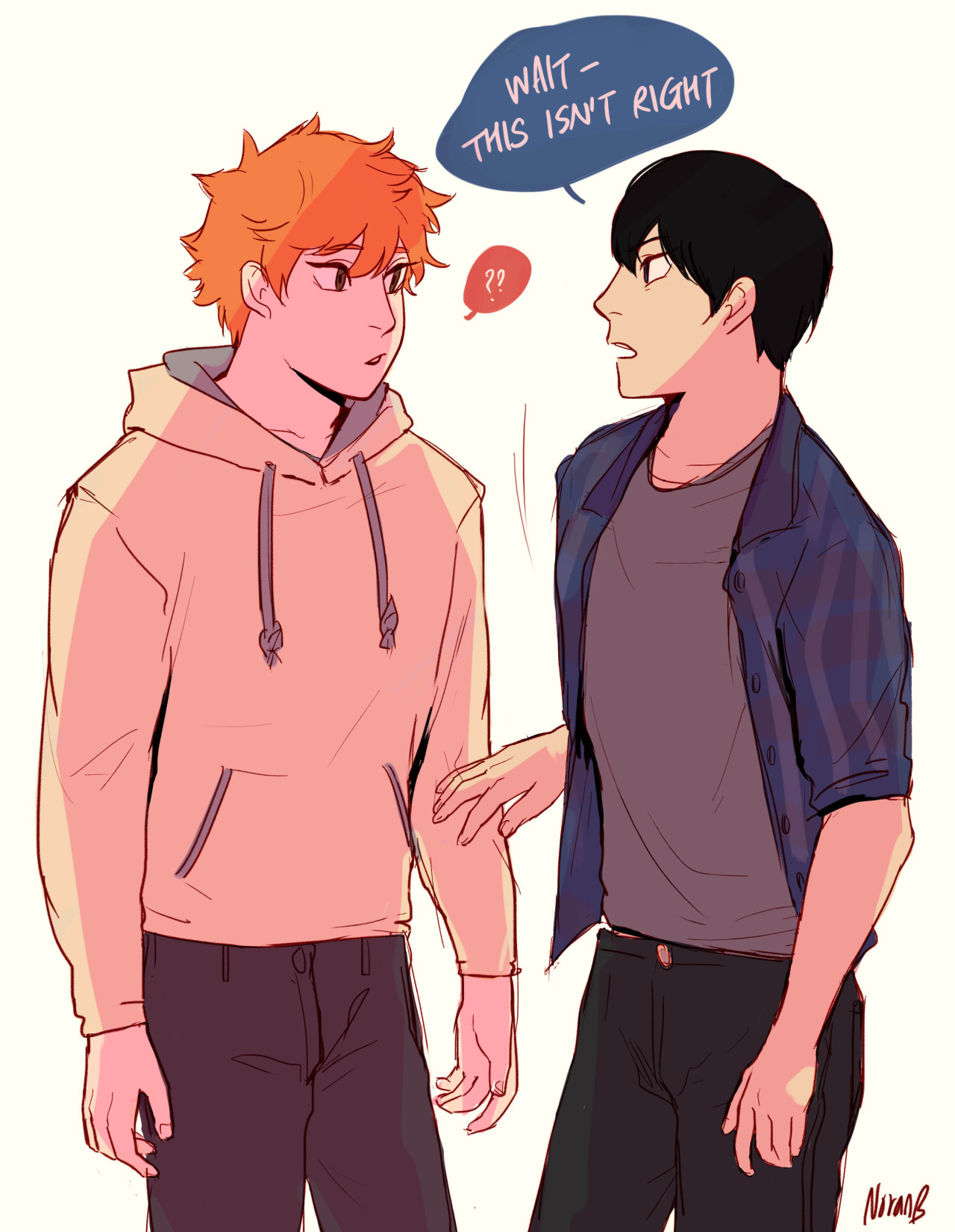 noranb-artstuffs:  I mean ideally Hinata will remain his 162cm size but just what