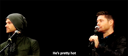 mishasminions:  HERE’S JENSEN OBJECTIFYING MISHA WITH THE TERM “HOT”, AND JARED
