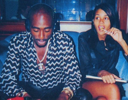 oldloves:Tupac Shakur & Kidada Jones, 1996the couple were engaged at the time of his death