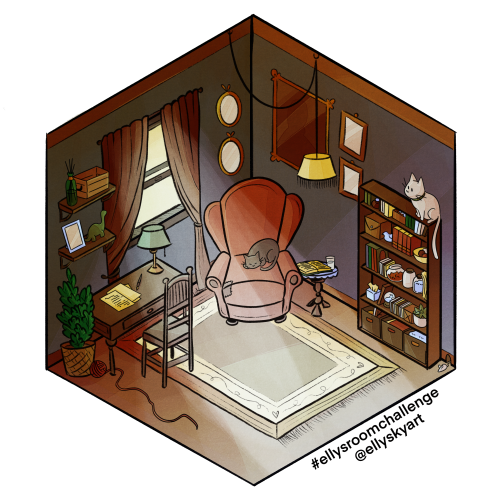 I did a little box room art challenge by someone on Instagram!! You can find the blank challenge art
