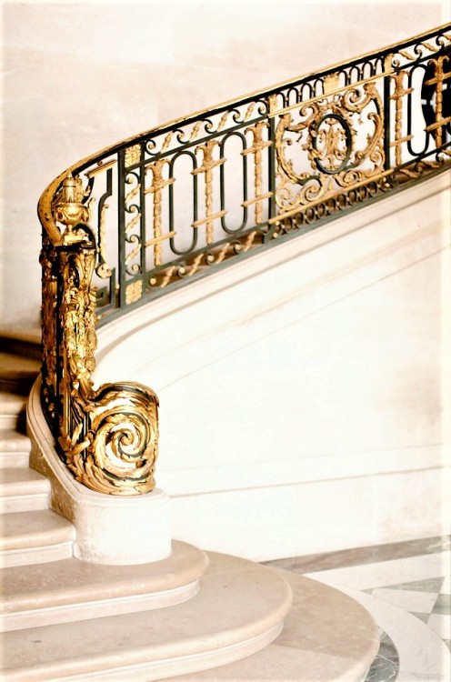 Stairs - Petit Trianon - Ange-Jacques Gabriel - 1768 - Château de Verssailes - Versailles